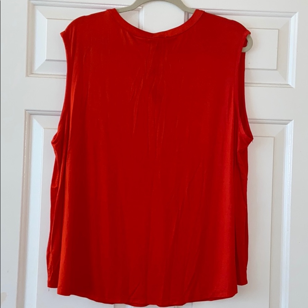 NWT CABLE & GAUGE tank top w/buttons on shoulders - Picture 3 of 4